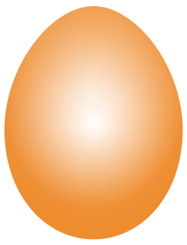 Orange Easter Egg