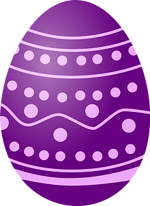 Purple Easter egg