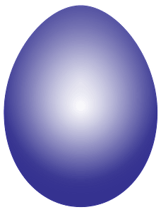Purple easter egg