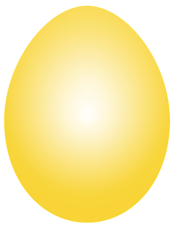 Yellow easter egg