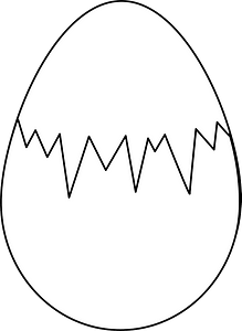 Easter egg (white whith fracture)