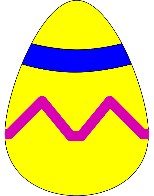 Easter egg yellow