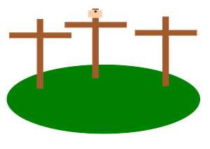 Three crosses