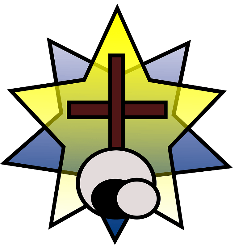 Star, cross and empty tomb