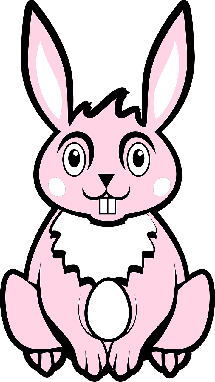 Pink Easter bunny