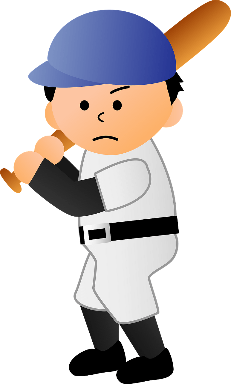 Baseball Player is Up to Bat
