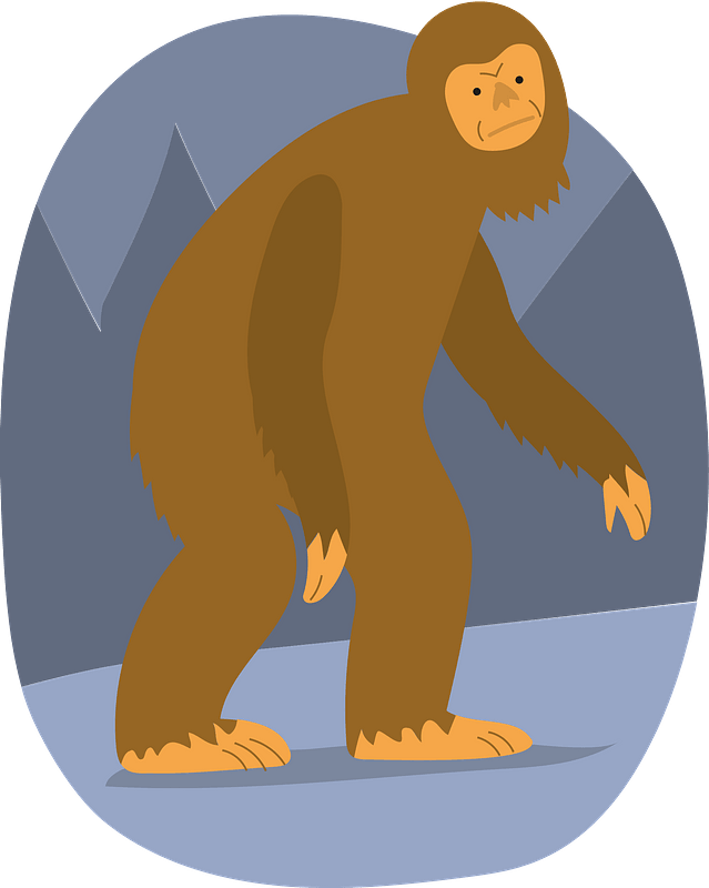 Bigfoot in the forest
