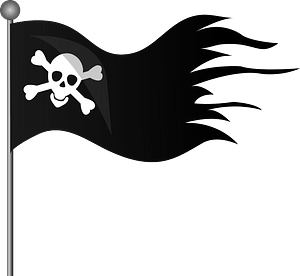 Jolly roger pirate flag