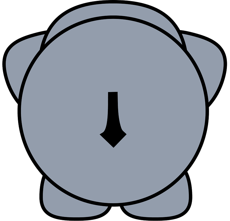 Cartoon elephant back 