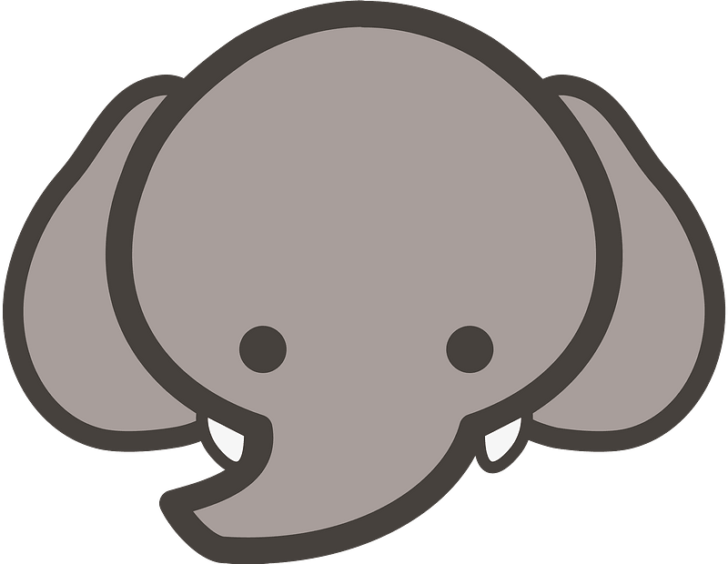 Baby elephant face