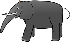 Grey elephant