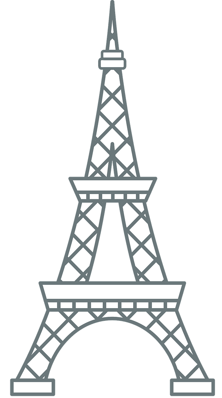 Eiffel Tower - Line Art