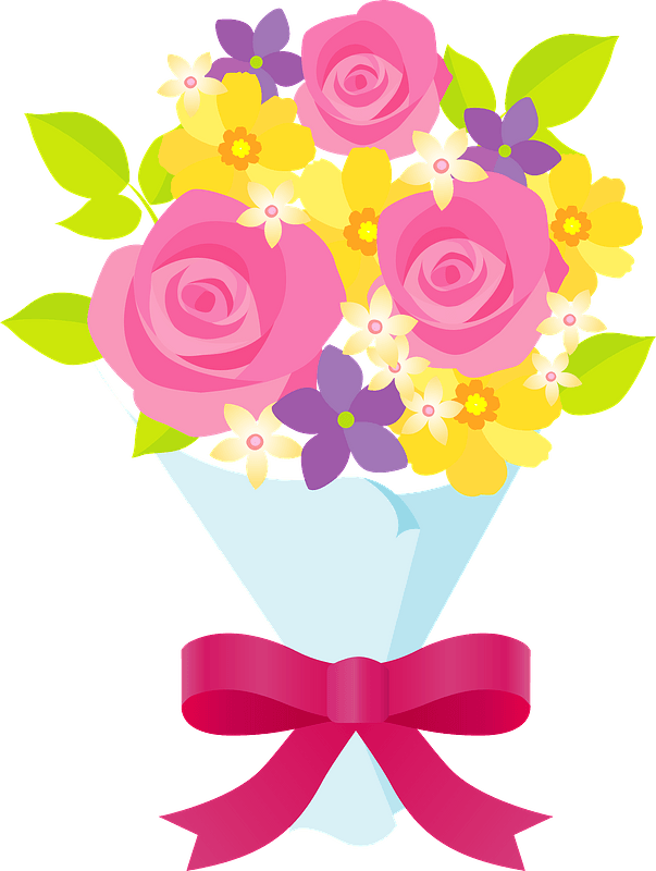 Flower bouquet - Free vector clipart images on creazilla.com