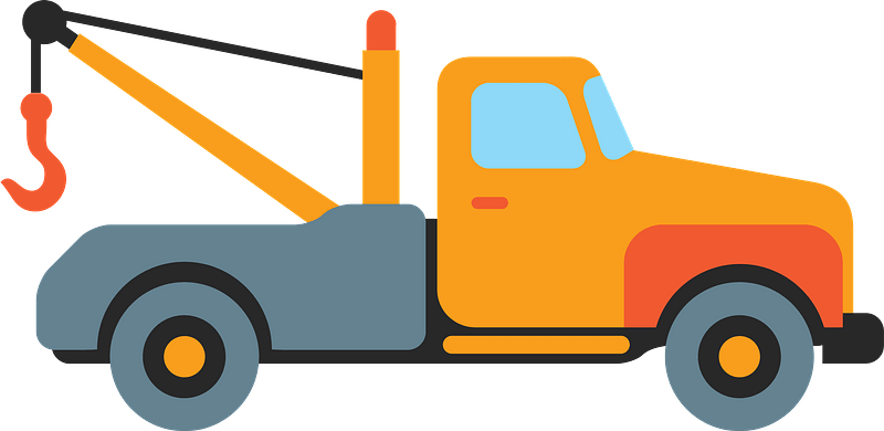 Tow truck - Free vector clipart images on creazilla.com