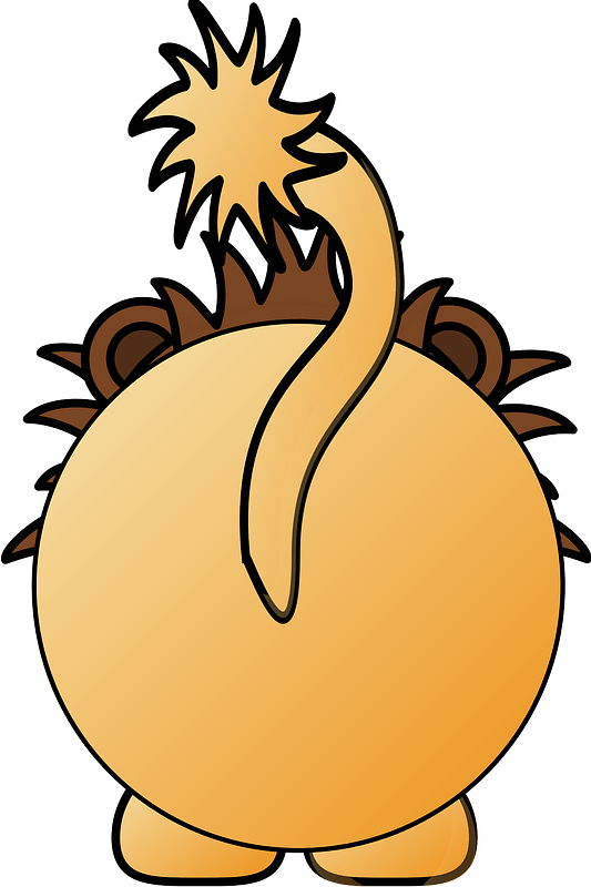 Lion back