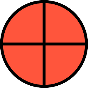 10-Vermilion Circles Fractions 4:4