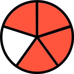 14-Vermilion Circles Fractions 4:5