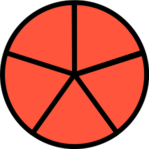 15-Vermilion Circles Fractions 5:5