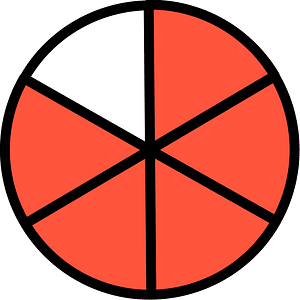 20-Vermilion Circles Fractions 5:6