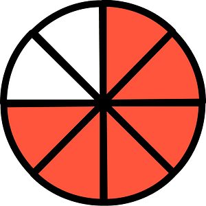 34-Vermilion Circles Fractions 6:8