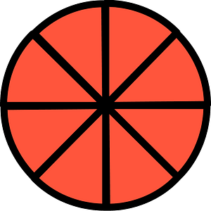 36-Vermilion Circles Fractions 8:8