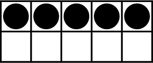 Black Ten Frames 5|10