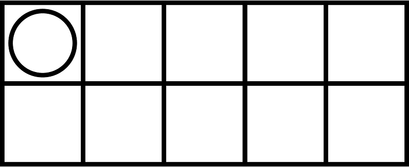 White Ten Frames 1|10
