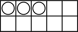 White Ten Frames 3|10