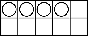 White Ten Frames 4|10