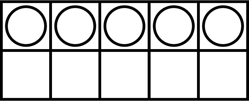 White Ten Frames 5|10