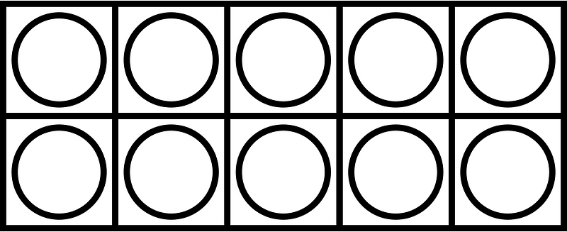 White Ten Frames 10|10