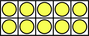 Yellow Ten Frames 10|10