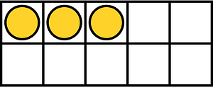 Yellow-Amber Ten Frames 3|10