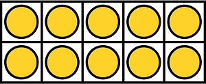 Yellow-Amber Ten Frames 10|10