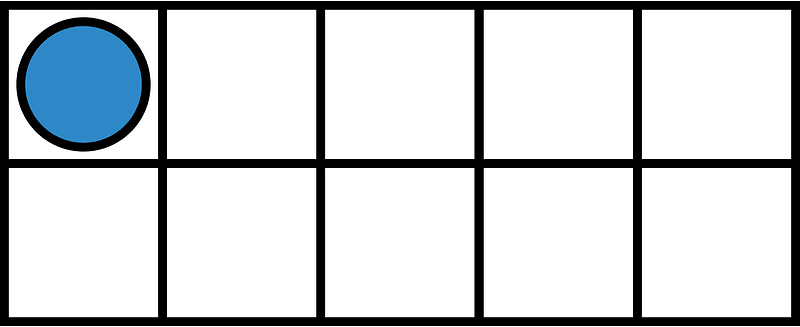 Blue Ten Frames 1|10