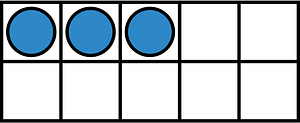 Blue Ten Frames 3|10