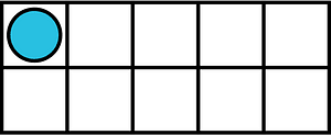 Cerulean-Blue Ten Frames 1|10