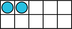 Cerulean-Blue Ten Frames 2|10