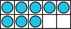 Cerulean-Blue Ten Frames 8|10