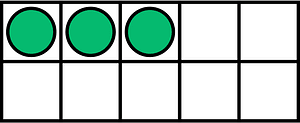 Green Ten Frames 3|10
