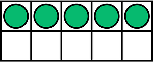 Green Ten Frames 5|10