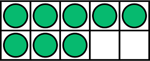 Green Ten Frames 8|10