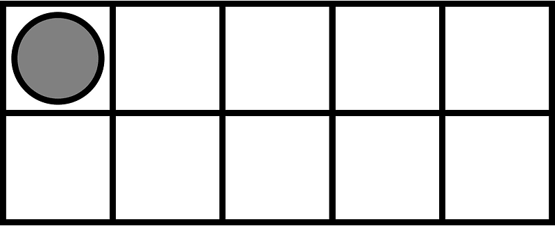 Grey Ten Frames 1|10