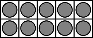 Grey Ten Frames 10|10