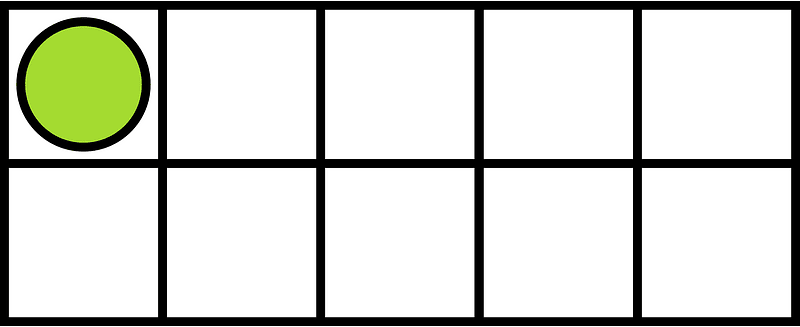 Lime Ten Frames 1|10