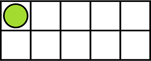 Lime Ten Frames 1|10