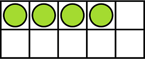 Lime Ten Frames 4|10