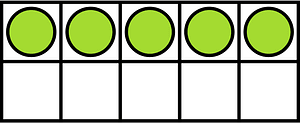 Lime Ten Frames 5|10