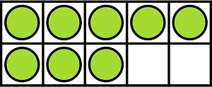 Lime Ten Frames 8|10