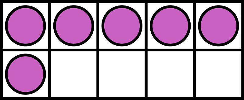 Magenta Ten Frames 6|10